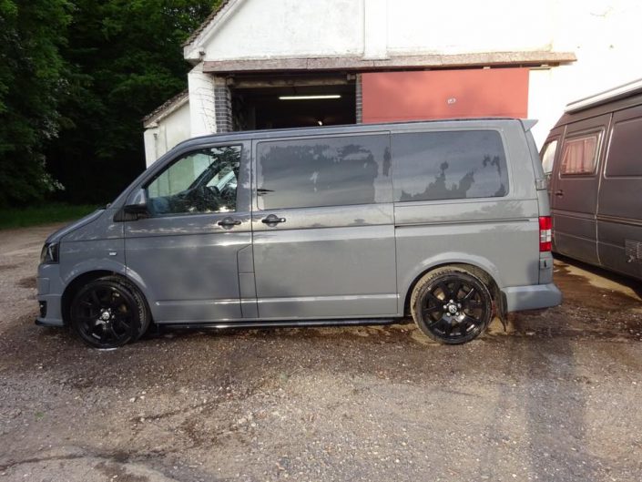 VW T5 privacy tint window fitting